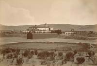 #1207 - Mission San Louis Rey de Francia, San Diego County, California.  Established June 13th, 1798. From the West.